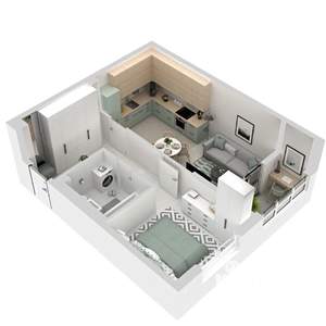 1-к квартира, вторичка, 40м2, 6/33 этаж