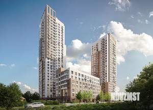 2-к квартира, строящийся дом, 63м2, 24/30 этаж