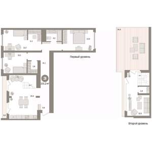 3-к квартира, вторичка, 155м2, 7/7 этаж