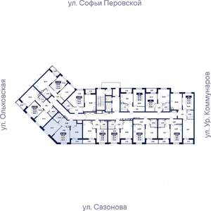 2-к квартира, вторичка, 57м2, 8/18 этаж