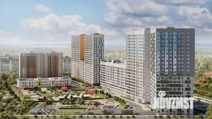 2-к квартира, строящийся дом, 56м2, 2/22 этаж