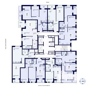 1-к квартира, вторичка, 60м2, 2/18 этаж