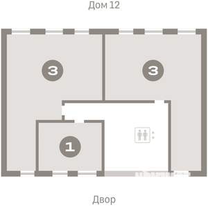1-к квартира, вторичка, 35м2, 3/16 этаж