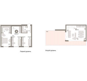3-к квартира, вторичка, 135м2, 7/24 этаж