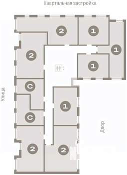 2-к квартира, вторичка, 62м2, 4/7 этаж