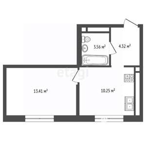 1-к квартира, вторичка, 32м2, 20/22 этаж