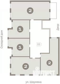 1-к квартира, вторичка, 47м2, 2/9 этаж