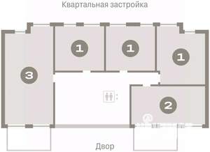 1-к квартира, вторичка, 40м2, 2/7 этаж