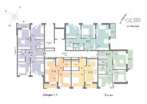 2-к квартира, вторичка, 69м2, 5/25 этаж