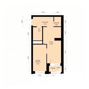 1-к квартира, вторичка, 37м2, 9/30 этаж