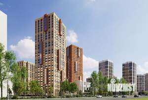 1-к квартира, строящийся дом, 49м2, 20/29 этаж