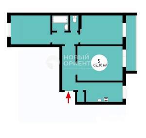 3-к квартира, вторичка, 62м2, 7/9 этаж