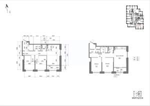 2-к квартира, вторичка, 66м2, 3/26 этаж