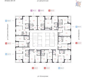2-к квартира, вторичка, 59м2, 30/31 этаж
