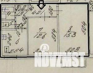2-к квартира, вторичка, 44м2, 2/5 этаж
