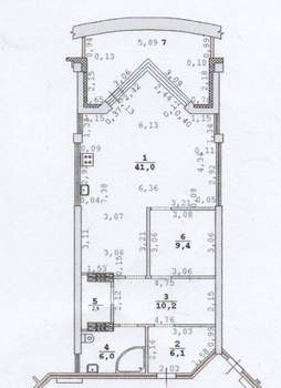 2-к квартира, вторичка, 76м2, 13/25 этаж