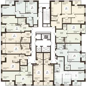 3-к квартира, сданный дом, 79м2, 23/25 этаж