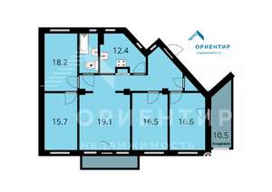 5-к квартира, вторичка, 123м2, 2/5 этаж