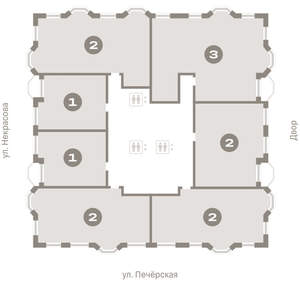 2-к квартира, вторичка, 74м2, 11/24 этаж