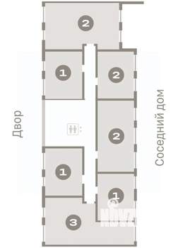 1-к квартира, вторичка, 35м2, 8/8 этаж
