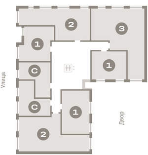 Студия квартира, вторичка, 31м2, 3/25 этаж