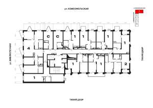 1-к квартира, вторичка, 51м2, 8/25 этаж