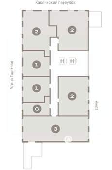 2-к квартира, вторичка, 96м2, 9/16 этаж