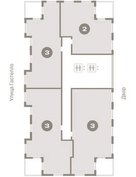 2-к квартира, вторичка, 85м2, 15/16 этаж