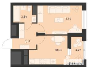 1-к квартира, вторичка, 35м2, 14/14 этаж