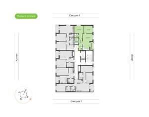 2-к квартира, вторичка, 64м2, 5/9 этаж