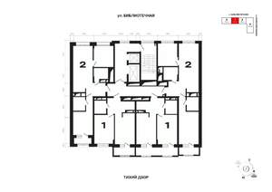 1-к квартира, вторичка, 44м2, 13/25 этаж