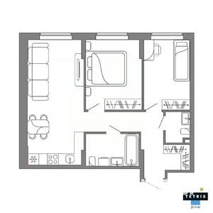 3-к квартира, вторичка, 59м2, 28/32 этаж