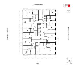 1-к квартира, строящийся дом, 41м2, 19/25 этаж