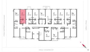 Студия квартира, вторичка, 19м2, 1/8 этаж