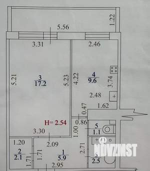 1-к квартира, вторичка, 46м2, 8/16 этаж