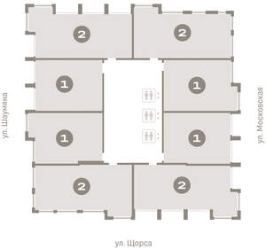 1-к квартира, вторичка, 55м2, 22/24 этаж