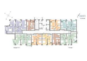 3-к квартира, строящийся дом, 88м2, 8/25 этаж