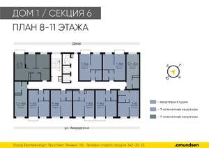 1-к квартира, вторичка, 32м2, 10/24 этаж