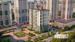 1-к квартира, строящийся дом, 41м2, 8/21 этаж
