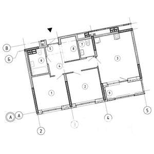 2-к квартира, вторичка, 65м2, 10/16 этаж