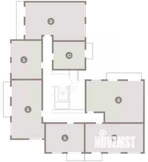 2-к квартира, вторичка, 50м2, 9/9 этаж