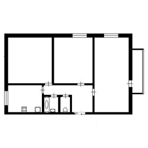 3-к квартира, вторичка, 62м2, 4/5 этаж