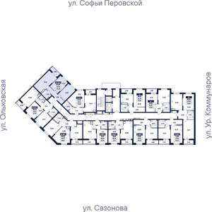 2-к квартира, вторичка, 56м2, 13/17 этаж