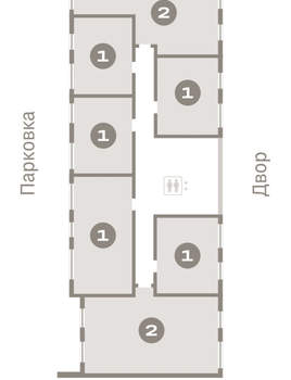 2-к квартира, вторичка, 64м2, 8/9 этаж
