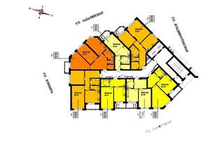 2-к квартира, вторичка, 66м2, 6/24 этаж