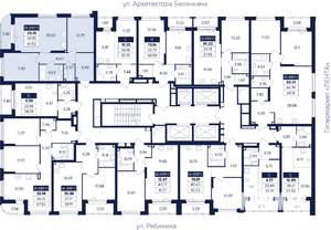 2-к квартира, вторичка, 62м2, 23/26 этаж