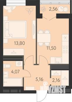 1-к квартира, вторичка, 38м2, 8/31 этаж