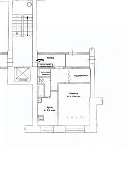 1-к квартира, вторичка, 31м2, 2/9 этаж