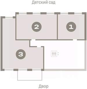 1-к квартира, вторичка, 40м2, 2/8 этаж