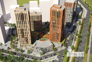 2-к квартира, строящийся дом, 68м2, 26/30 этаж